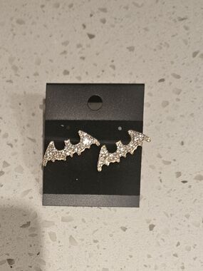 Sparkly Bat Earrings